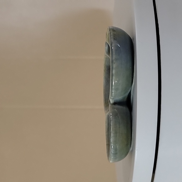 Irish Porcelain Green Leaf Miniature Dish - Picture 4 of 6